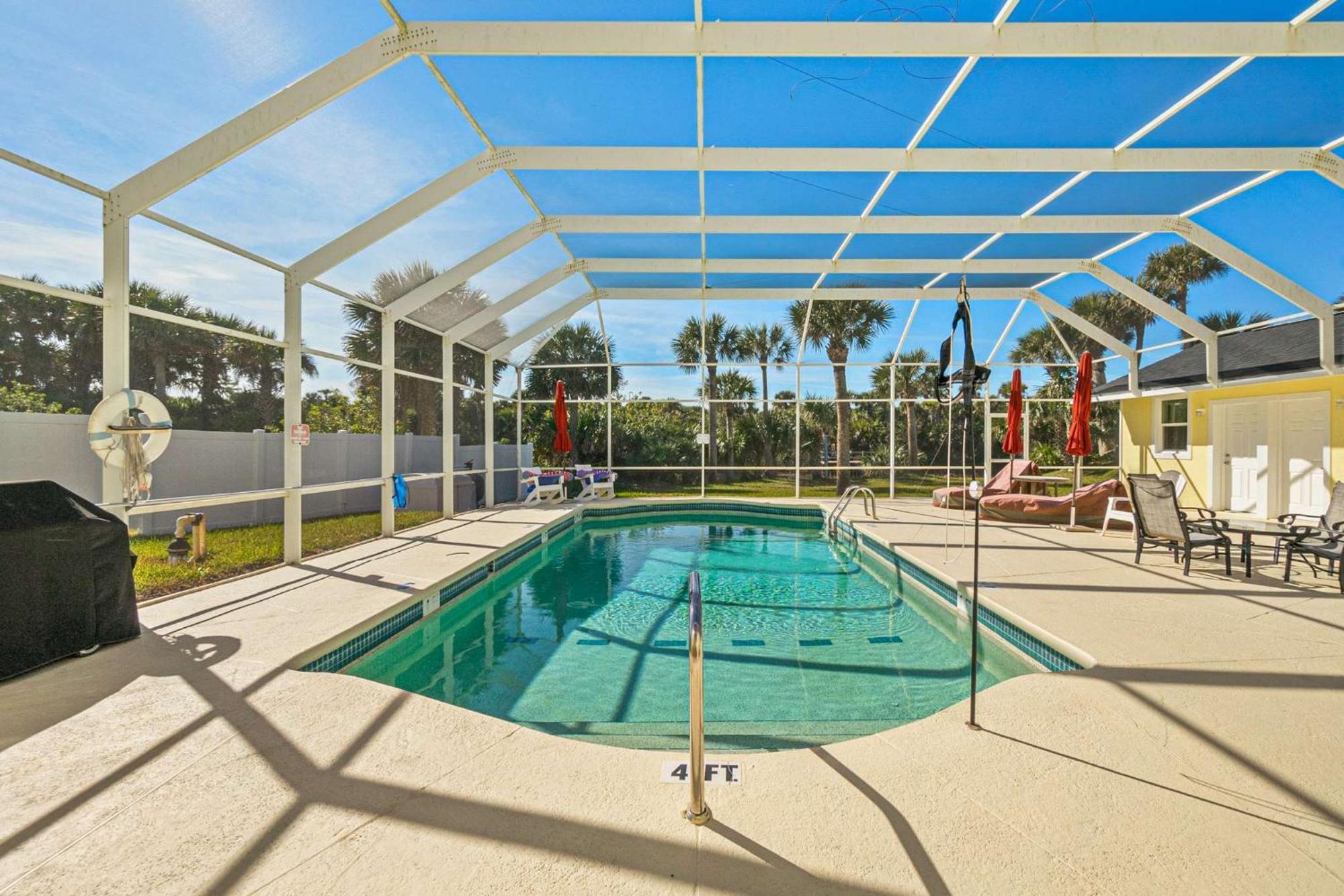 Flagler Beach Bed And Breakfast Pool Jaccuzzi Suite Exterior foto